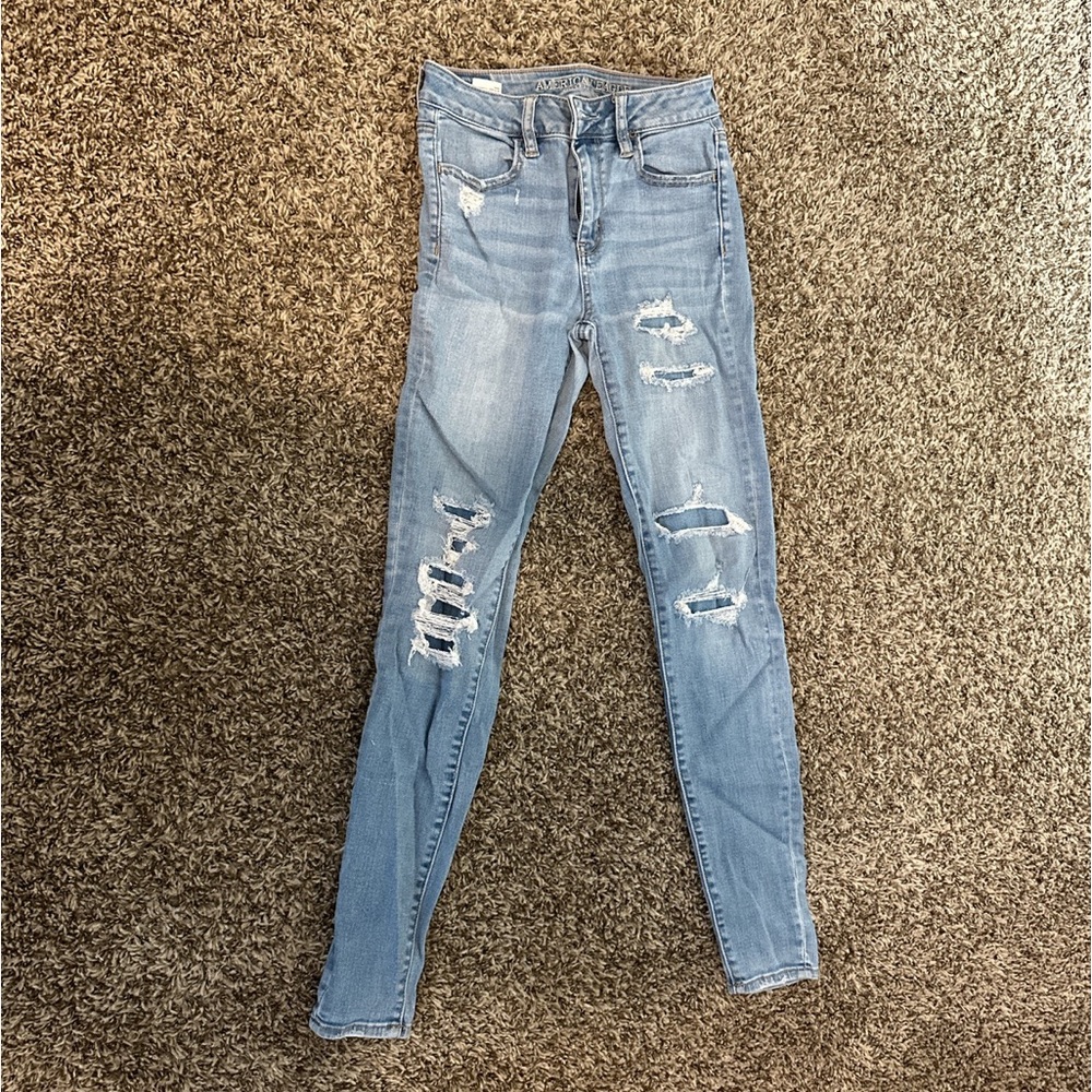 American Eagle Ripped Skinny Jeans